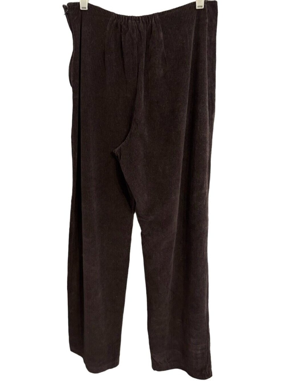 Vintage 90's April Cornell Brown Corduroy Straight Leg Pant Sz L High Waist - Picture 3 of 10